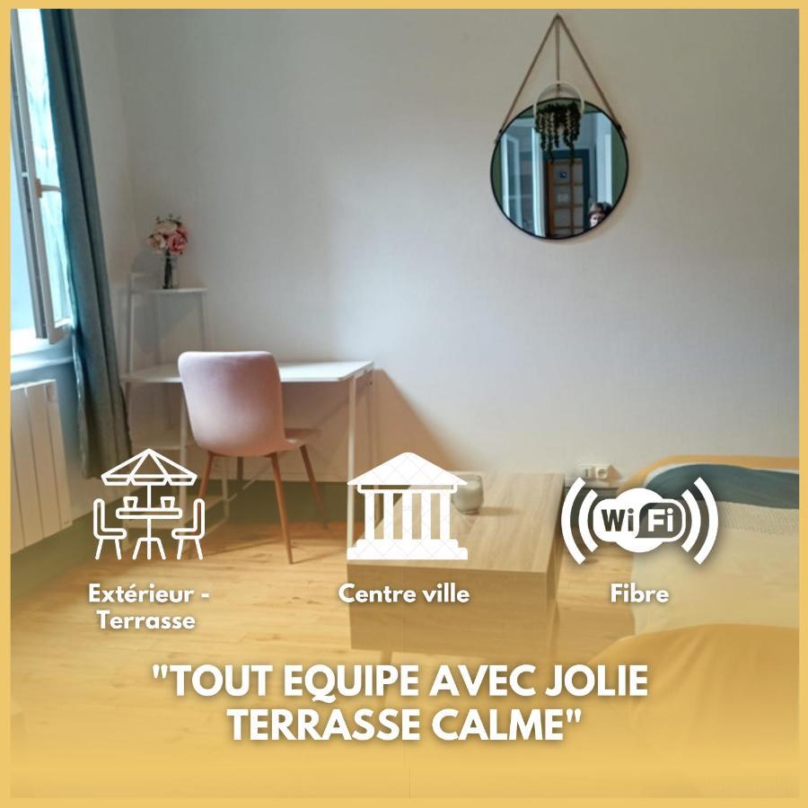 La Terrasse Zen Dacher - Superbe Appartement 30 M2 Tout Equipe Avec Terrasse Coeur Vichy Proche Gare Thermes Cures Eksteriør billede